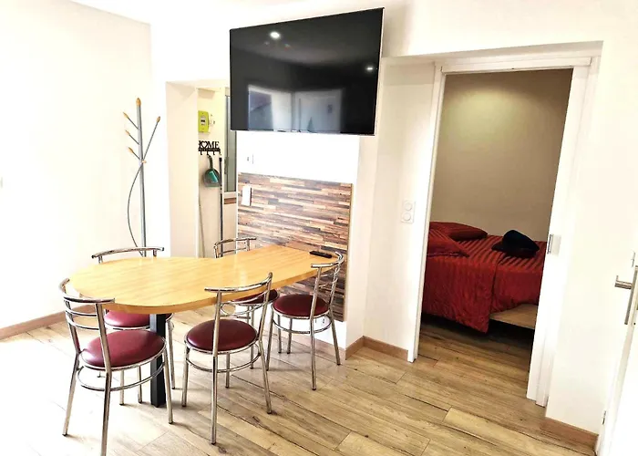 02 - Tres Joli 2 Pieces Avec 3 Lits Pouvant Accueillir Jusqu\'A 5 Personnes, Situe Au Rdc Avec Entree Independante, Une Place De Parking Reservee Devant L\'Entree Et Terrasse Sur L\'Arriere Donnant Sur Parc Arbore, Tout Le Linge De Maison Est Fourni